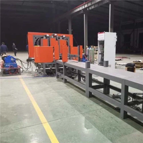 Félautomata acélrúd-ketrec szerelőberendezés